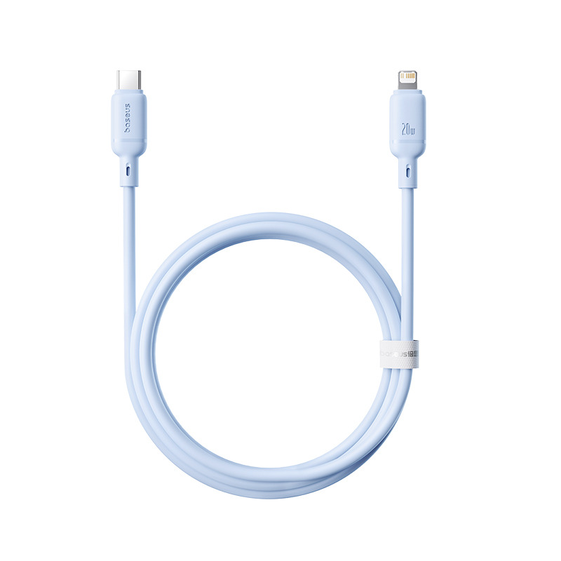 Baseus Silky Series Fast Charging Cable Type-C to iP 20W - Blue - 1m