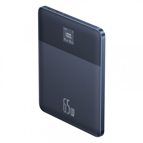 Baseus Blade2 Fast-Charging Power Bank 12000mAh 65W, Intelligent Edition - أزرق