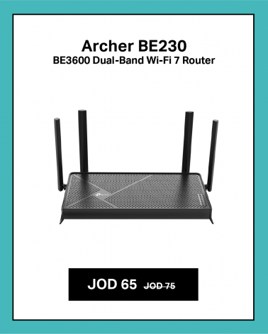 TP-Link Archer BE230 | BE3600 Dual-Band Wi-Fi 7 Router