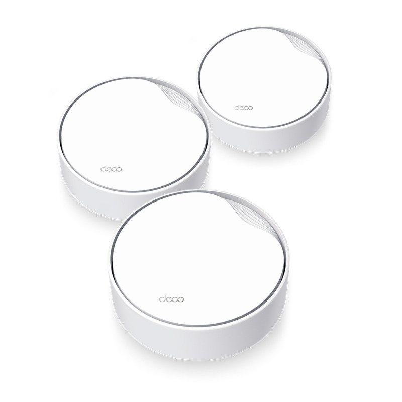 Deco X50-PoE | AX3000 Whole Home Mesh WiFi 6 System with PoE - White - 3 Packs