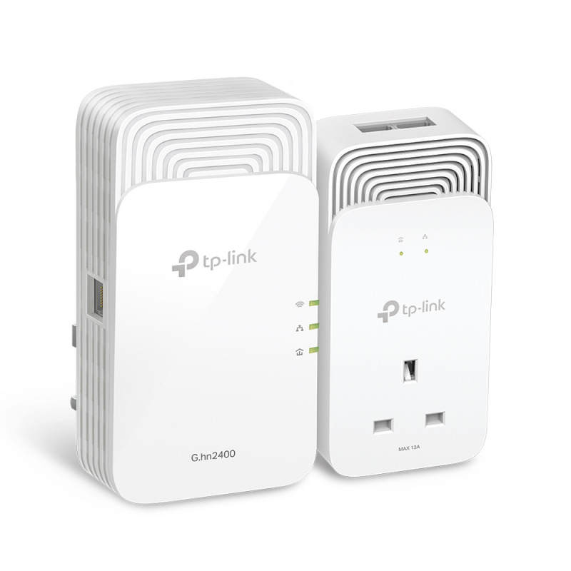 TP-Link PGW2440 KIT | G.hn2400 Powerline AX1800 Wi-Fi 6 Kit - White