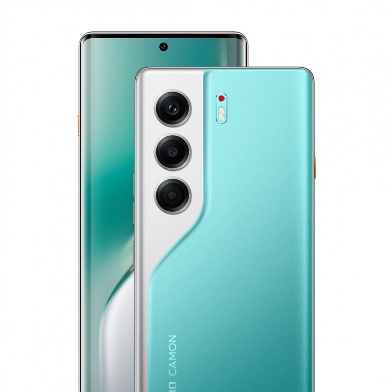 TECNO CAMON 40 Pro 5G - Emerald Lake Green - 256GB ROM + 24GB RAM* (12GB + 12GB Extended)