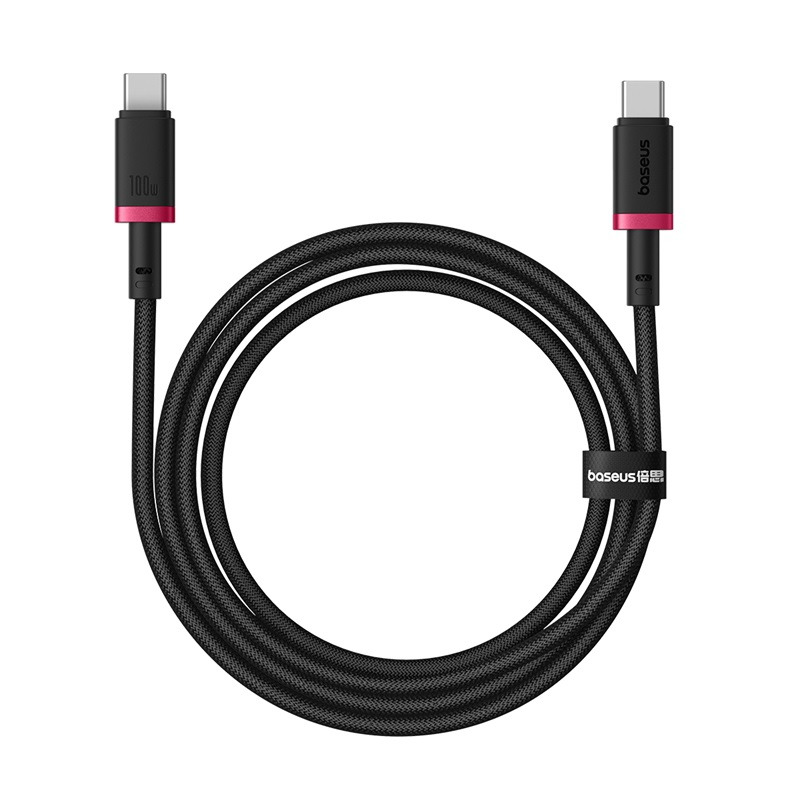 Baseus Dura Series Fast Charging Cable Type-C to Type-C 100W - Red + Black - 1m