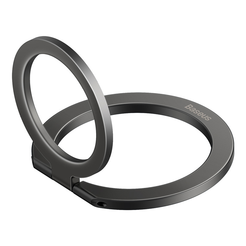 Baseus Halo Series Foldable Metal Ring Stand (Single-ring） - Dark Gray