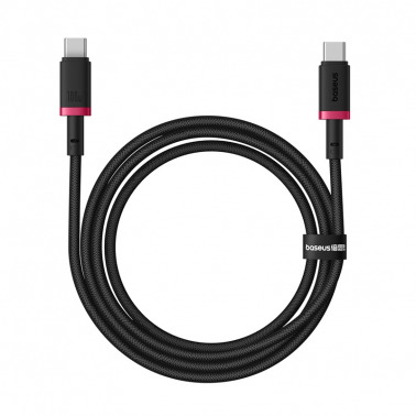 Baseus Dura Series Fast Charging Cable Type-C to Type-C 100W - أحمر + أسود - 1m