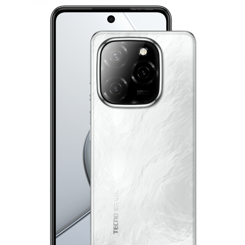 TECNO SPARK 20 Pro 5G - Glossy White - 256GB + 8GB Extendable to 16GB