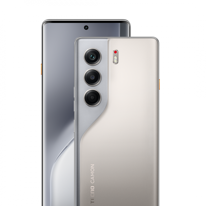 TECNO CAMON 40 Pro 5G - Sandy Titanium - 256GB ROM + 24GB RAM* (12GB + 12GB Extended)