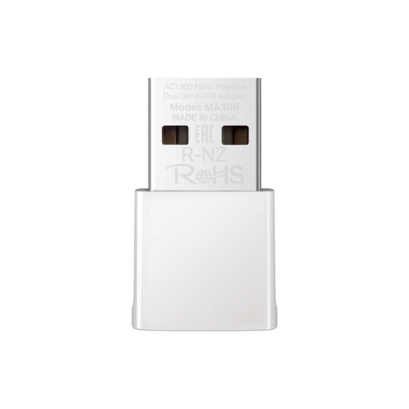 Mercusys MA30N | AC1300 Nano Wireless Dual Band USB Adapter - أبيض