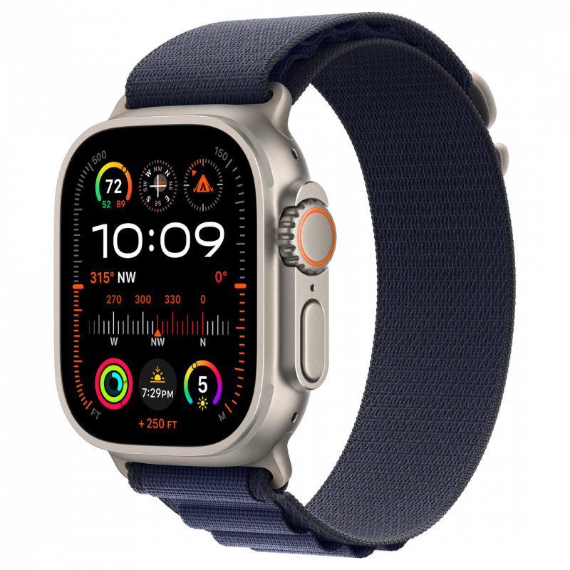 Apple Watch Ultra 2 - أزرق - Alpine Loop - Medium