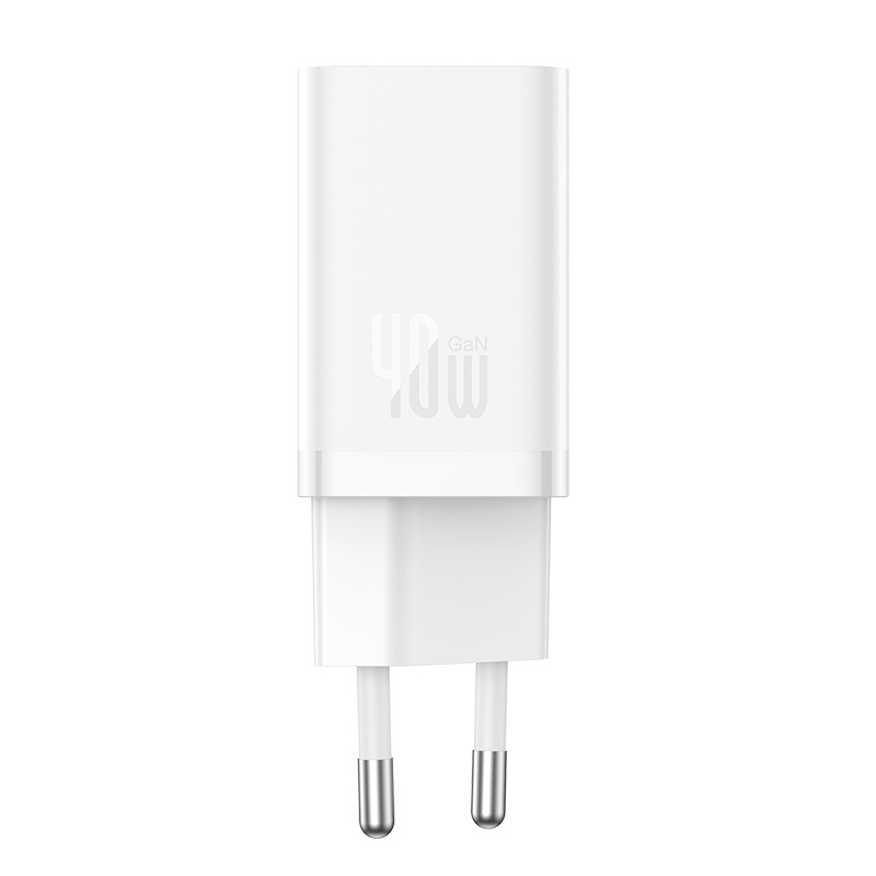 Baseus GaN5 Pro Dual USB-C Fast Charger 40W - White