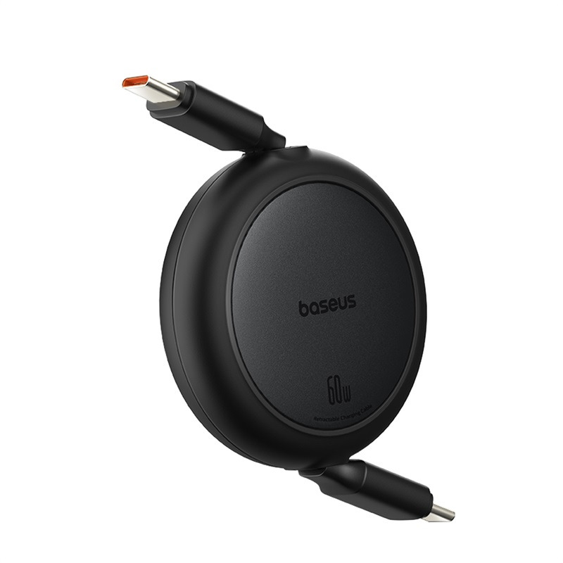Baseus Free2Pull Mini Charging Cable USB-C to USB-C 60W 1m - أسود