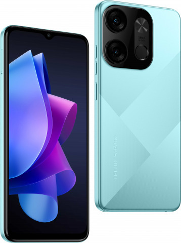 Spark Go 2023 4GB - أزرق أيوني - 64GB+4GB Extendable to 7GB