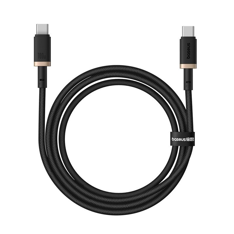Baseus Dura Series Fast Charging Cable Type-C to Type-C 100W - Gold + Black - 1m