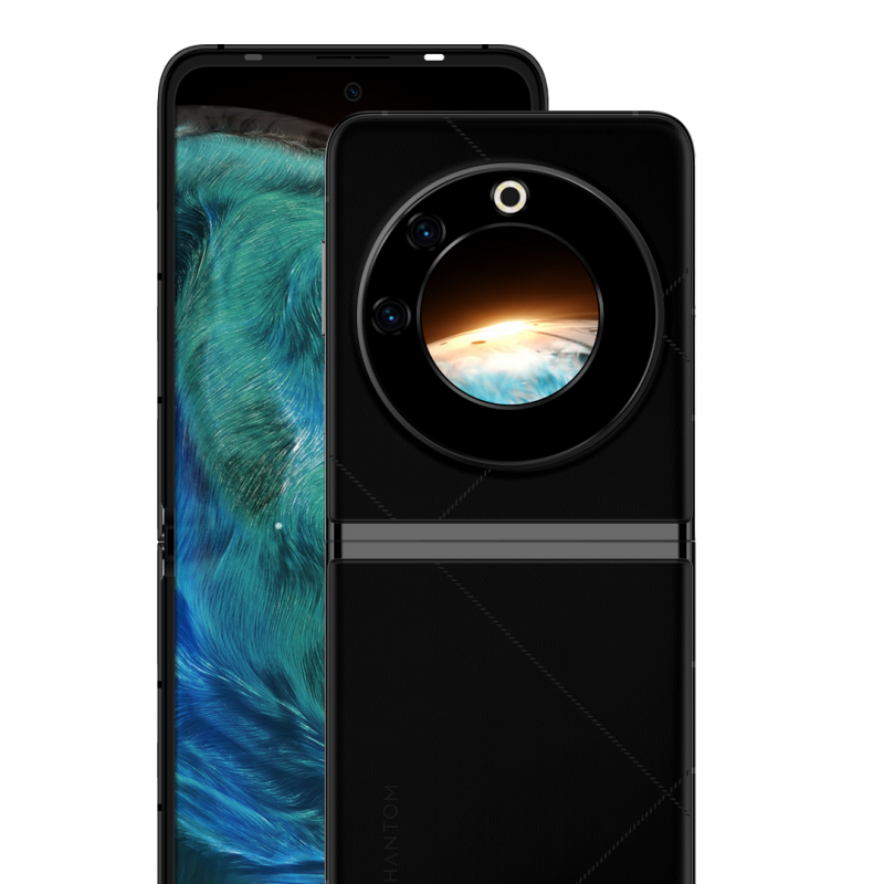 Tecno Phantom V Flip - أسود أيقوني - 8GB+256GB
