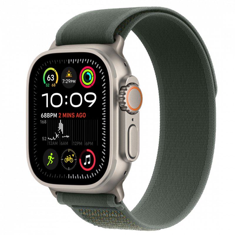 Apple Watch Ultra 2 - أخضر - Trail Loop - M/L