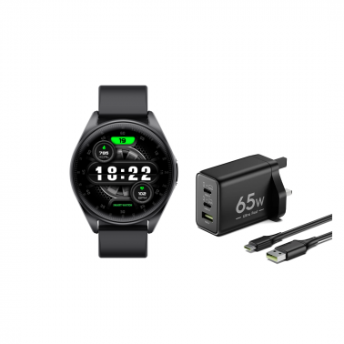 TECNO Watch 3 - أسود - Offer 1 With Charger 65W