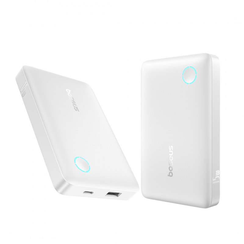 Baseus EnerFill FP11 Power Bank 10000mAh 15W - أبيض - Buy 1 Get 1