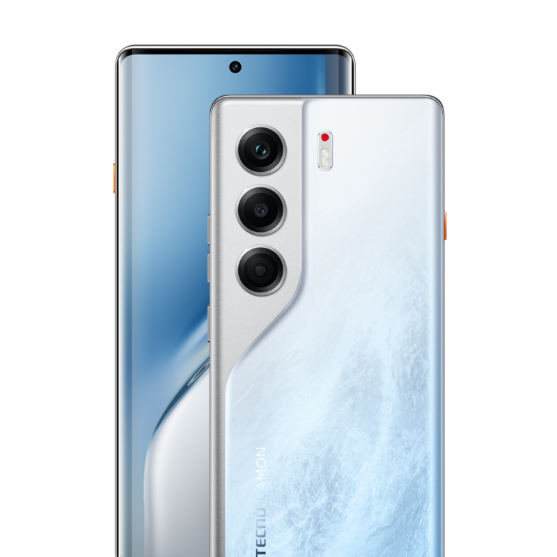 TECNO CAMON 40 Pro - Glacier White - 256GB ROM + 16GB RAM* (8GB + 8GB Extended)