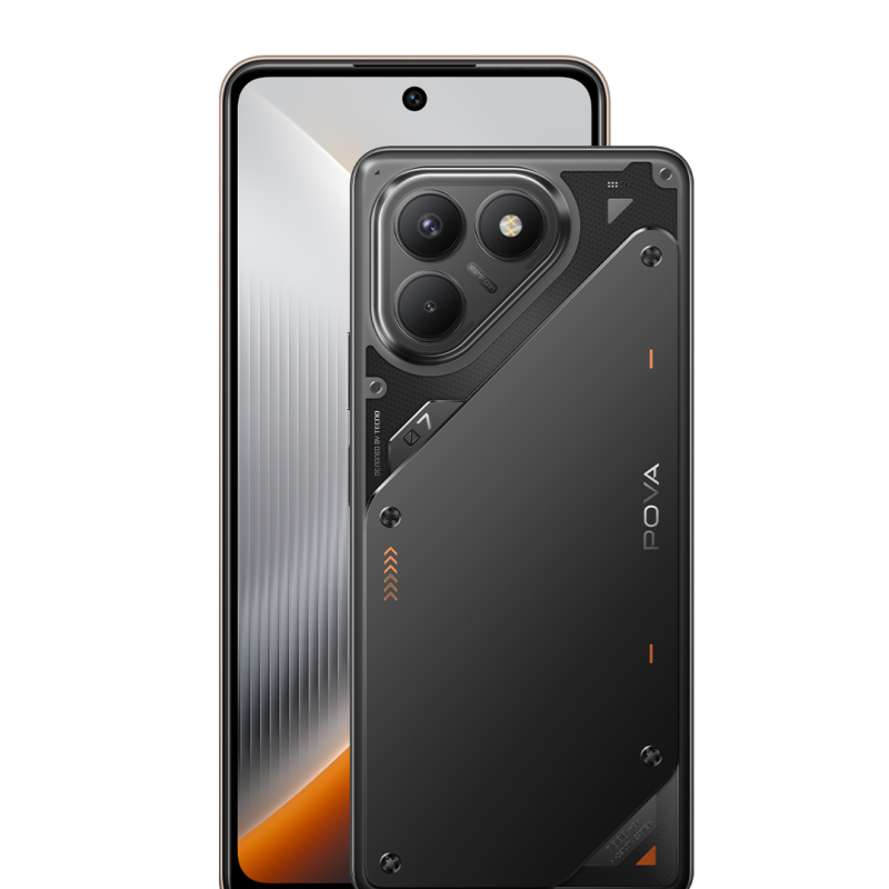 TECNO POVA 7 - Geek Black - 256GB ROM + 16GB RAM* (8GB + 8GB Extended)