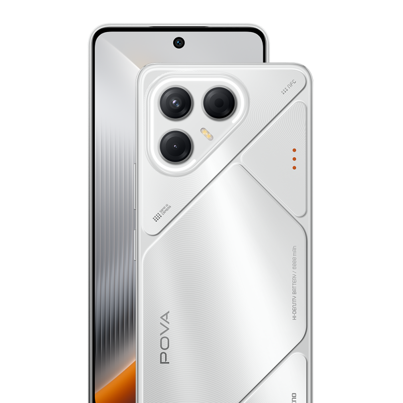 TECNO POVA 7 5G - Magic Silver - 256 GB ROM + 16 GB RAM* (Expandable 8 GB + 8 GB)