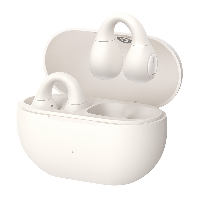 Baseus Bass 15 Clip Open-Ear True Wireless Earphones - أبيض