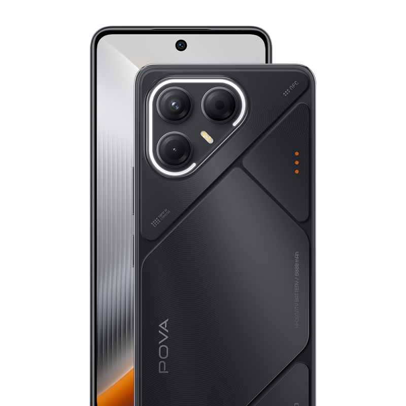 TECNO POVA 7 5G - Geek Black - 256 GB ROM + 16 GB RAM* (Expandable 8 GB + 8 GB)