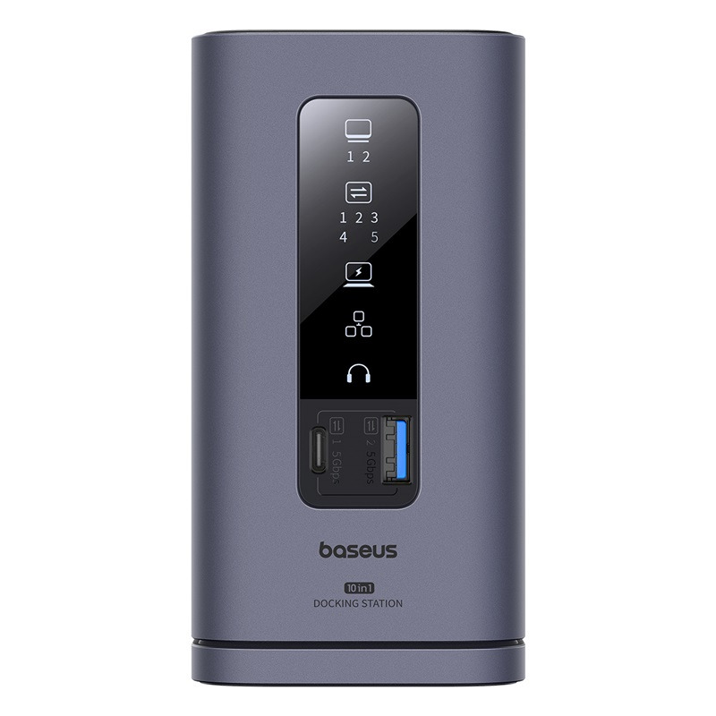 Baseus Spacemate Series 10-in-1 (MAC) Docking Station - الرمادي الفضائي