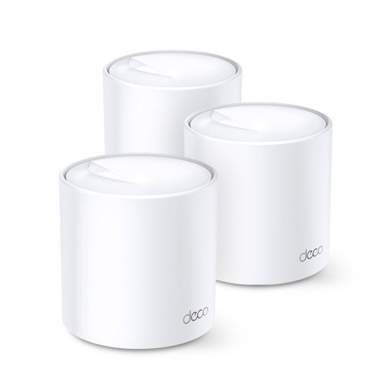 TP-Link Deco X20 (3-Pack) | AX1800 Whole Home Mesh Wi-Fi 6 System - أبيض
