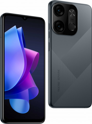 Spark Go 2023 4GB - أسود بلا نهاية - 64GB+4GB Extendable to 7GB
