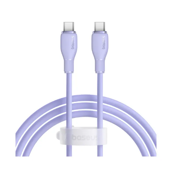 Baseus Pudding Series Fast Charging Cable Type-C to Type-C 100W - Nebula Purple - 1.2m