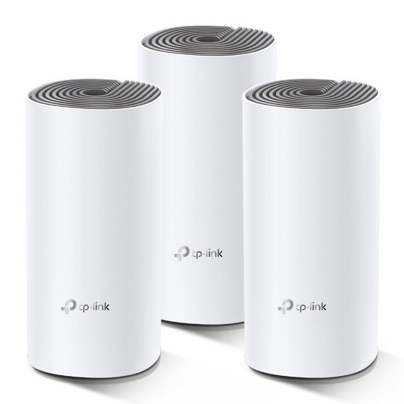Deco E4 | AC1200 Whole Home Mesh Wi-Fi System - أبيض - 3 Packs
