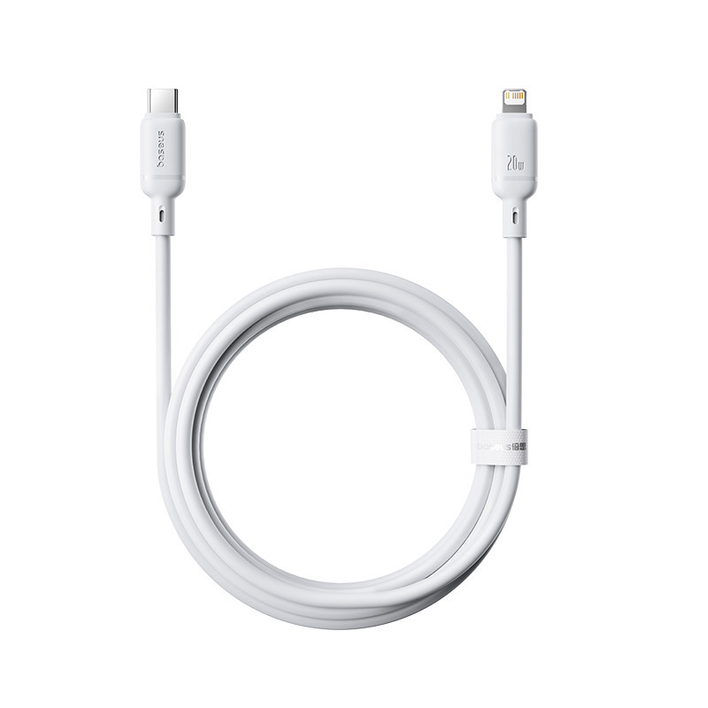 Baseus Silky Series Fast Charging Cable Type-C to iP 20W - White - 2m