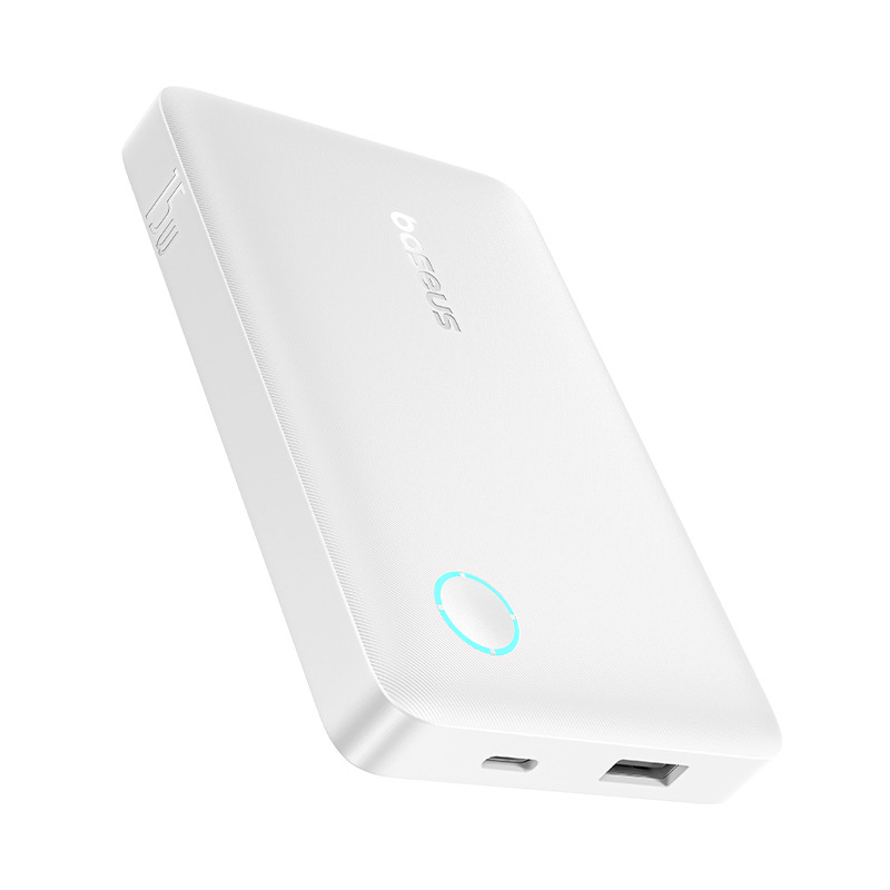 Baseus EnerFill Power Bank 10000mAh 15W - أبيض