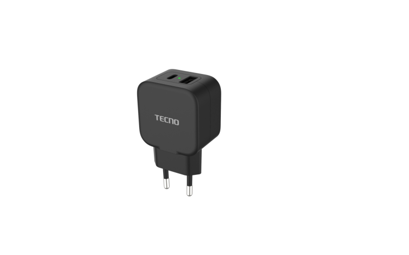 TECNO Charger E20D-20W - Black