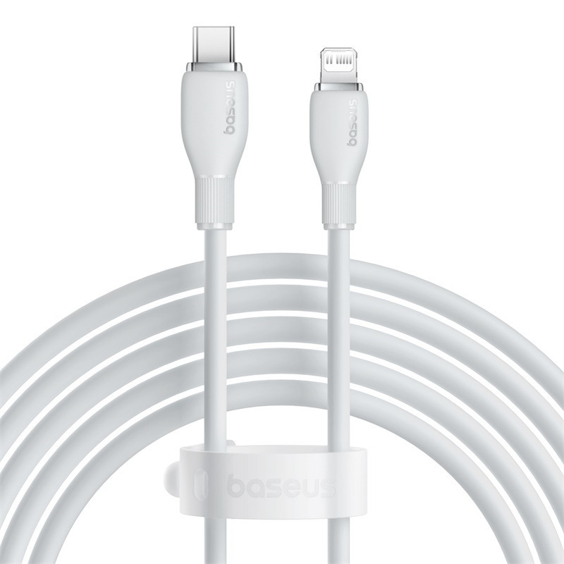 Baseus Pudding Series Fast Charging Cable Type-C iPhone 20W - أبيض - 2m