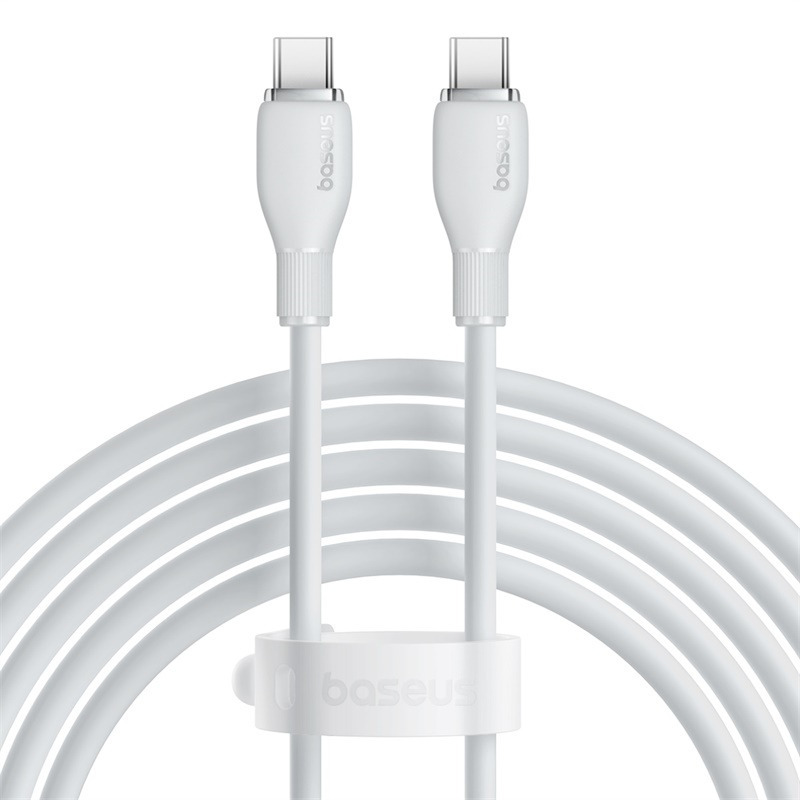 Baseus Pudding Series Fast Charging Cable Type-C to Type-C 100W - White - 2m