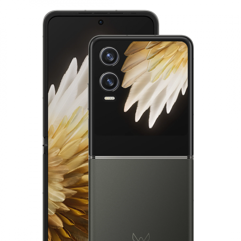 TECNO PHANTOM V FLIP2 5G - Moondust Grey - 256GB + 8GB Extendable to 16GB