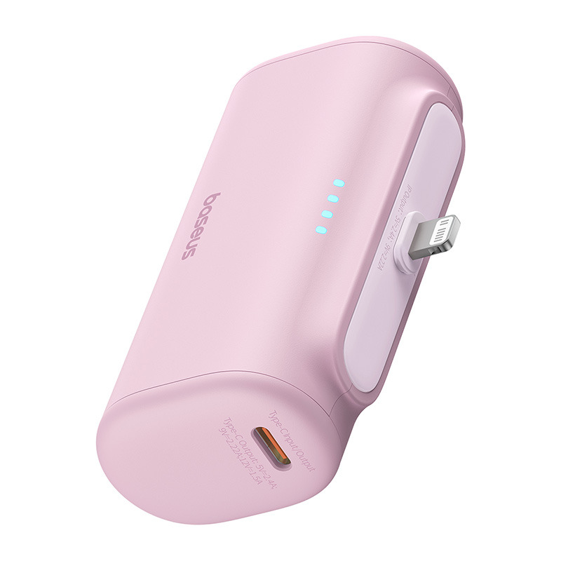 Baseus Compact Fast Charging Power Bank iPhone Edition 5000mAh 20W - Pink - 5000mAh
