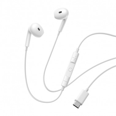 Baseus Encok CZ19 USB-C Wired Earphones - أبيض