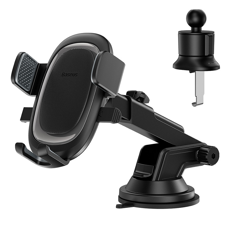 Baseus Ultra Control Pro Series Clamp-Type Car Holder Set - Black