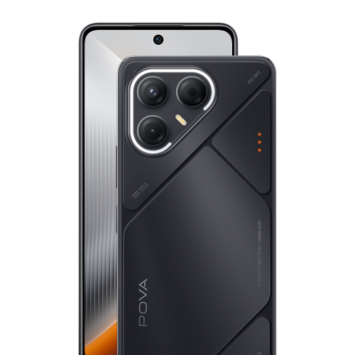 TECNO POVA 7 5G - جيك بلاك - 256 GB ROM + 16 GB RAM* (Expandable 8 GB + 8 GB)