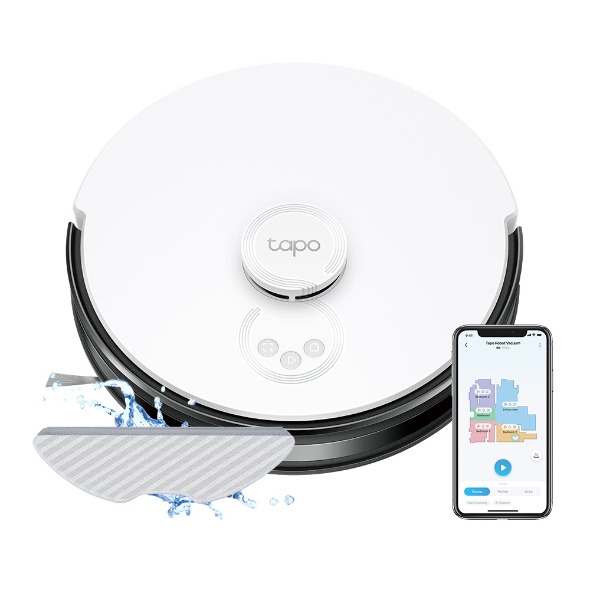 Tapo RV30 | LiDAR Navigation Robot Vacuum & Mop - White