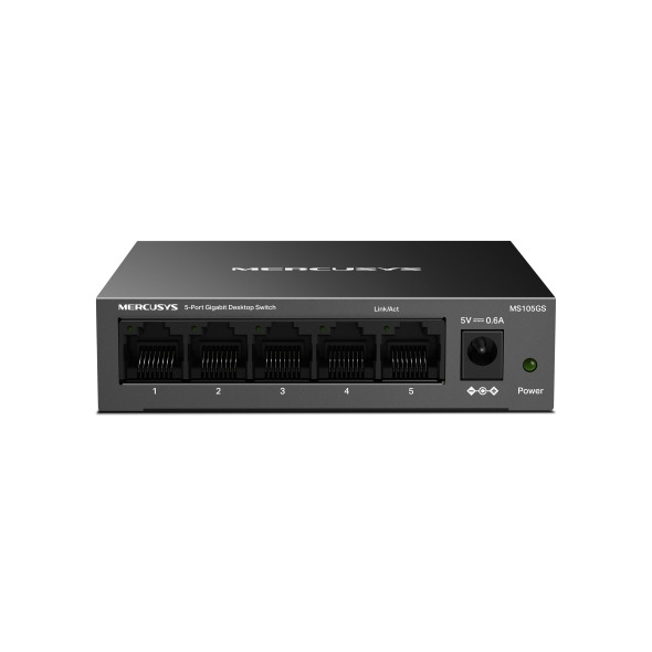 Mercusys MS105GS | 5-Port Gigabit Desktop Switch - Black