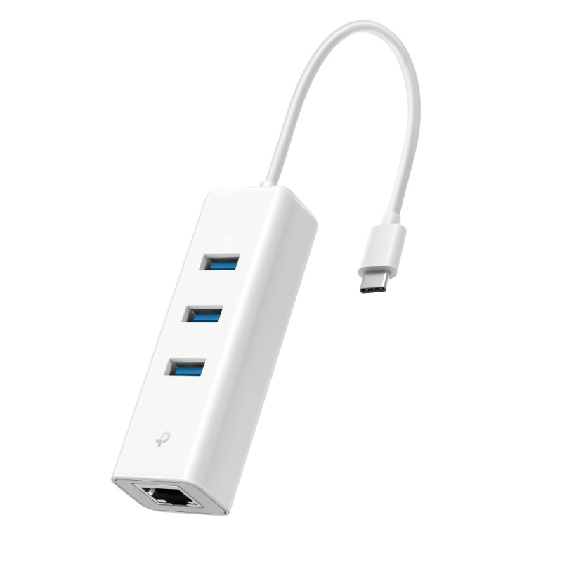 Tp-link UE330C | USB Type-C 3-Port Hub & Gigabit Ethernet Adapter - أبيض