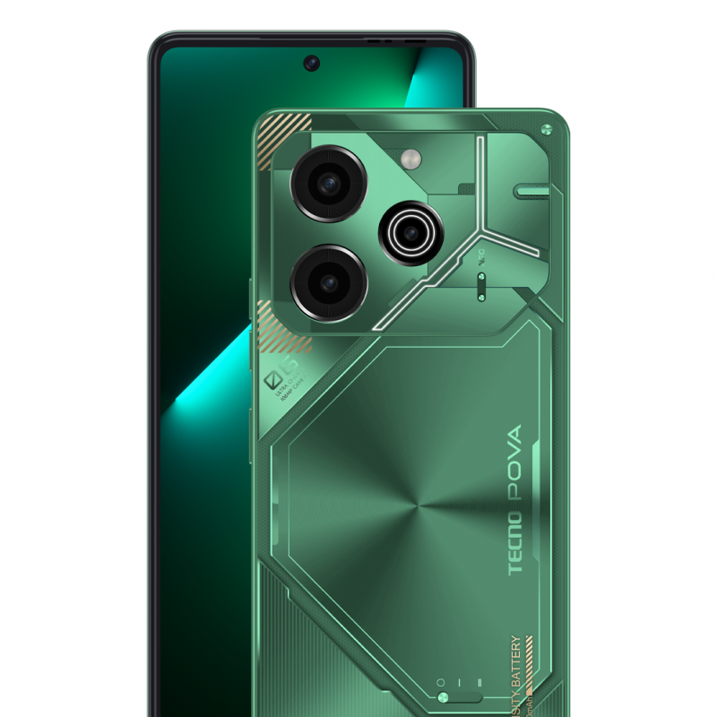 TECNO POVA 6 Pro 5G -  Comet Green - 12GB+12GB RAM - 256GB ROM