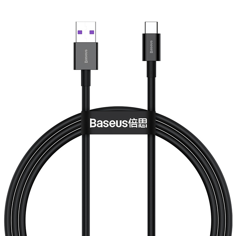 Baseus Superior Series Fast Charging Data Cable USB to Type-C 66W 1m - أسود