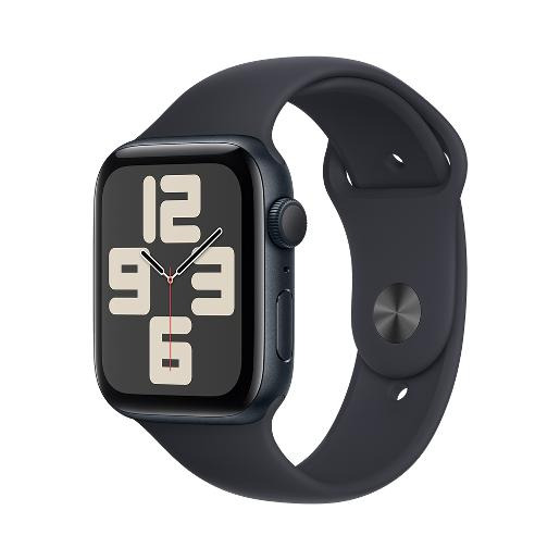 Apple Watch SE - Midnight Black - 44mm Midnight Aluminium Case with Midnight Sport Band - M/L