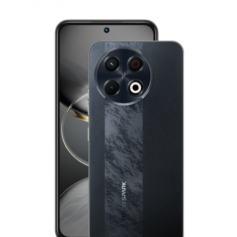 TECNO SPARK 30 Pro - Obsidian Edge - 256GB ROM+16GB RAM*(8GB+8GB Extended)