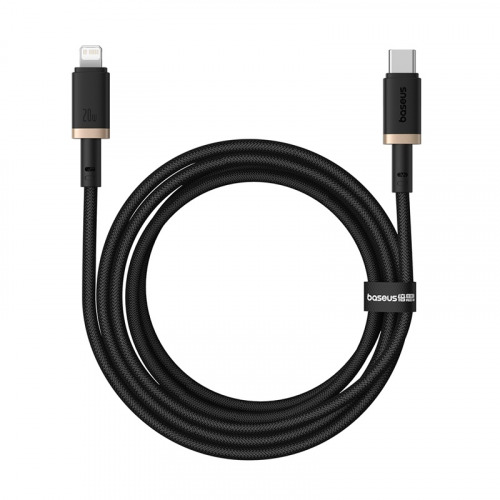Baseus Dura Series Fast Charging Cable Type-C to iP 20W - ذهبي + أسود - 2m