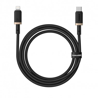 Baseus Dura Series Fast Charging Cable Type-C to iP 20W - ذهبي + أسود - 1m